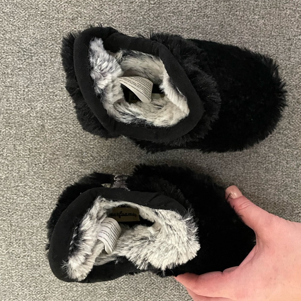 Dearfoams Unisex-Child Charlotte faux faux fur Bootie Slipper